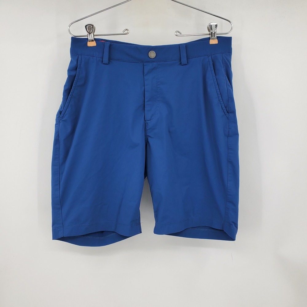 Redvanly Mens Performance Golf Shorts Royal Blue Size S Stretch Technical Active